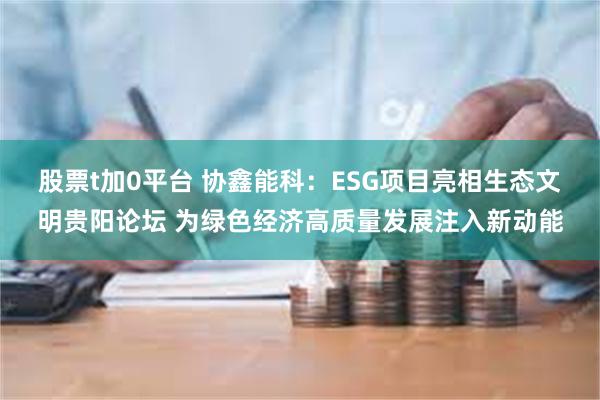 股票t加0平台 协鑫能科：ESG项目亮相生态文明贵阳论坛 为绿色经济高质量发展注入新动能