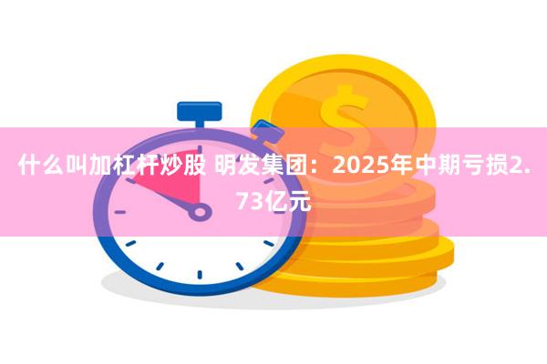 什么叫加杠杆炒股 明发集团：2025年中期亏损2.73亿元